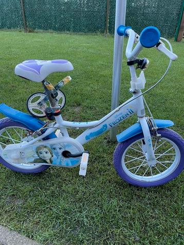 14” Kinderfietsje “ Frozen” met zijwieltjes  beschikbaar voor biedingen