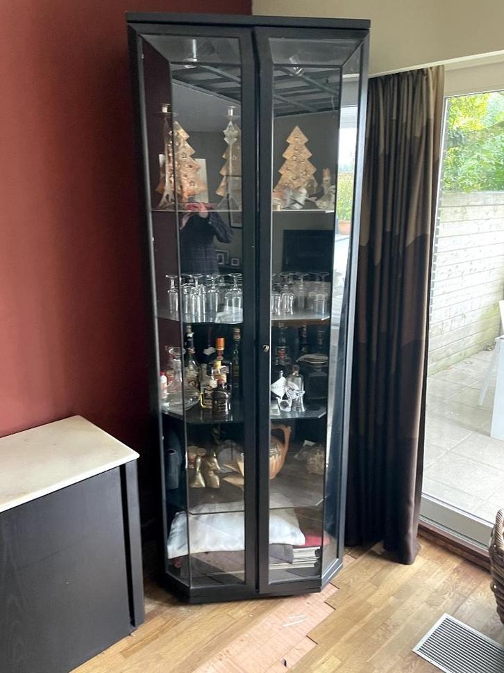 Vitrine barkast, Huis en Inrichting, Kasten | Vitrinekasten, Gebruikt, 100 tot 150 cm, 50 tot 100 cm, 25 tot 50 cm, Met deur(en)