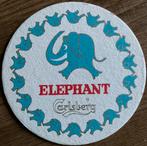 Tapis à bière CARLSBERG/ELEPHANT, Enlèvement ou Envoi, Comme neuf, Sous-bock, Autres marques