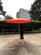 Grote parasol (1 stuk), hout, diameter 300 cm, Ophalen, Zo goed als nieuw, Stokparasol, Waterdicht