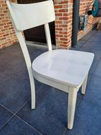 Set van 4 keukenstoelen, wit geverfd, Huis en Inrichting, Stoelen, Ophalen, Gebruikt, Wit, Landelijk