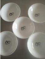 kom arcopal wit 5 st ontbijtkommetjes diameter 16,5 cm, Maison & Meubles, Cuisine | Vaisselle, Comme neuf, Enlèvement ou Envoi