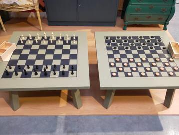Speeltafel, 1x schaak, 1x dam