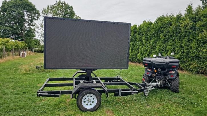 HD LED-reclametrailer — 360 mobiel reuzenscherm, Auto diversen, Aanhangers en Bagagewagens, Nieuw, Ophalen