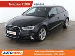 Audi A3 35 TDI Sport (bj 2020, automaat), Auto's, Lichtsensor, Zwart, 150 pk, 1968 cc