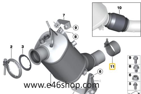 UITLAATKLEM ROETFILTER BMW MINI  OE 18308581218 NIEUW, Auto-onderdelen, Uitlaatsystemen, BMW, Nieuw, Ophalen of Verzenden