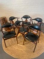 vintage stoelen Louis Van Teeffelen, Huis en Inrichting, Ophalen, Zwart, Vintage, Zo goed als nieuw