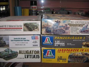 lot van 6bouwdozen van tanks op 1/35 beschikbaar voor biedingen