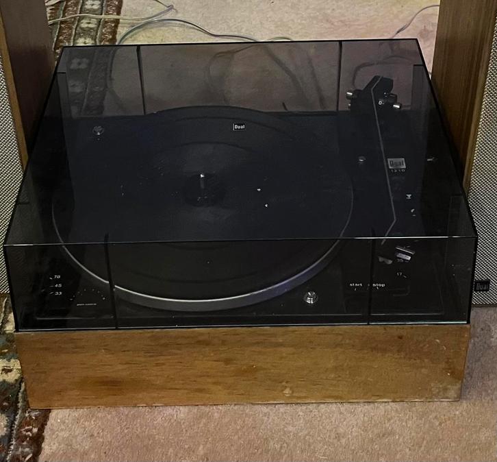 Tourne-disque vintage Dual 1210, TV, Hi-fi & Vidéo, Tourne-disques, Utilisé, Tourne-disque, Dual, Réglage pitch, Automatique, Enlèvement ou Envoi