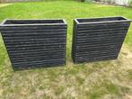 2 houten plantenbakken Hillhout, Tuin en Terras, Ophalen, Gebruikt, 100 cm of meer, Tuin