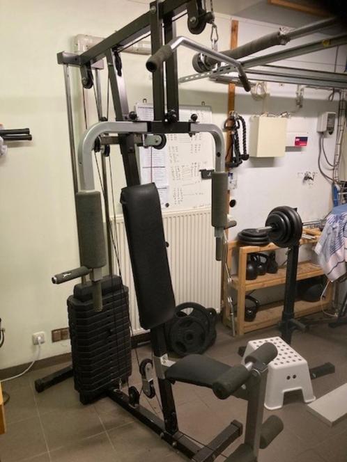 Fitness toestel, Sport en Fitness, Fitnessapparatuur, Gebruikt, Krachtstation, Armen, Benen, Borst, Buik, Rug, Metaal, Ophalen