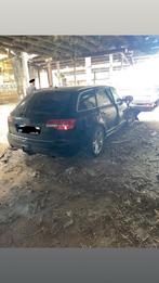 Audi A6 2010 schadewagen, Auto's, Automaat, Euro 5, Zwart, Bruin