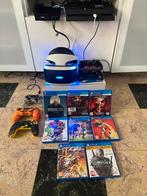 PS4 + VR-headset + 2 controllers + 8 games, waaronder 3 VR, Games en Spelcomputers, Ophalen, Met 2 controllers, Original, 500 GB