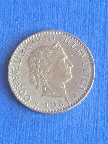 1961 Zwitserland 20 rappen beschikbaar voor biedingen