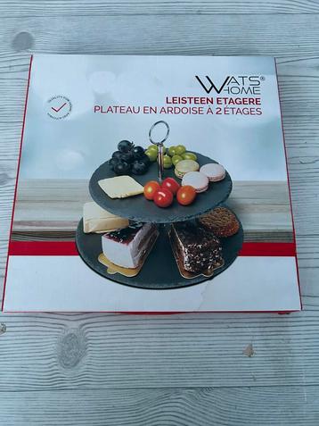 Wats home Leisteen Etagere met 2 niveaus  beschikbaar voor biedingen