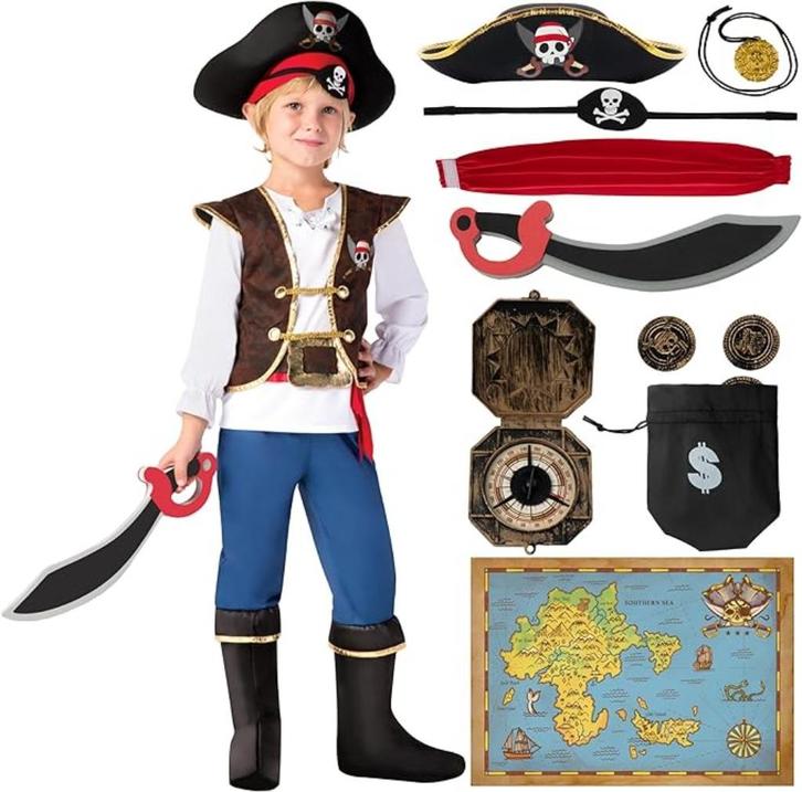 Piratenkostuum voor jongens SNELLE GRATIS LEVERING, Kinderen en Baby's, Carnavalskleding en Verkleedspullen, Nieuw, Jongen, Verzenden