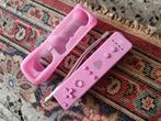 Wii controller roze met hoesje, Games en Spelcomputers, Ophalen, Gebruikt