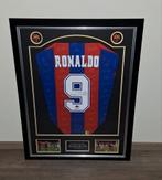 Ingelijst Ronaldo De Lima R9  Fc Barcelona shirt met coa, Verzamelen, Ophalen of Verzenden, Nieuw, Shirt