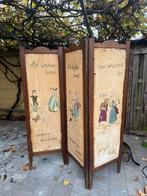 Vintage paravan met het verhaal van de 2 koningskinderen, Huis en Inrichting, Ophalen, Gebruikt, Geen idee, Geen idee