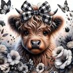 Diamond Painting kalf strik 20x20cm, Verzenden, Nieuw, Knutselwerk