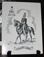 Tegel 4e jagers te paard 1914-1918, Ophalen of Verzenden, Landmacht, Kunstobject