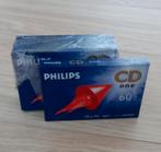 4 cassettebandjes Philips 60 minuten, Ophalen of Verzenden, Nieuw in verpakking