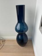 Design vaas blauw glas, Ophalen, Zo goed als nieuw, Blauw, Glas