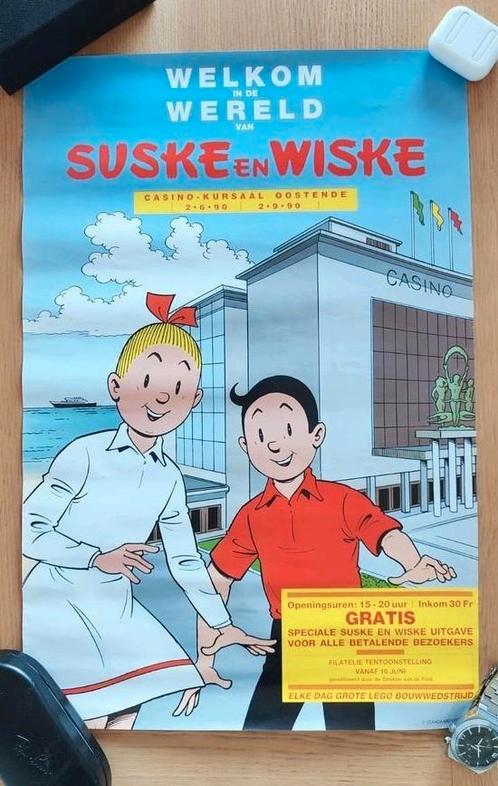 Suske en Wiske poster 1990, Verzamelen, Posters, Zo goed als nieuw, Ophalen of Verzenden