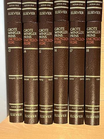 Grote Winkler Prins Encyclopedie in 25 delen (Achtste druk) beschikbaar voor biedingen