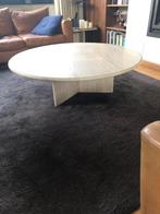 Travertin salontafel, Ophalen, Overige materialen, Rond, Zo goed als nieuw