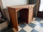 Meuble bureau vintage en chêne clair naturel, Ophalen of Verzenden, Zo goed als nieuw, Vintage