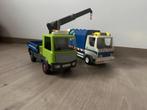 Kraanwagen met containers playmobil, Kinderen en Baby's, Speelgoed | Playmobil, Ophalen, Zo goed als nieuw, Complete set