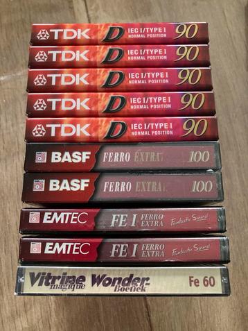 TDK,BASF (Emtec)cassettes beschikbaar voor biedingen