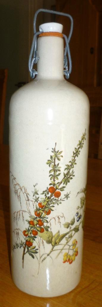 Bouteille décorative en terre cuite émaillée  30 cm, Antiek en Kunst, Antiek | Keramiek en Aardewerk, Ophalen