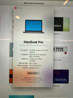 MacBook Pro 13” 2019 core i5 8Gen met 16GB Ram en 250 SSD M2, 16 GB, Qwerty, MacBook Pro, Zo goed als nieuw