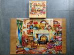 Puzzle 1000 pièces SunsOut - Fireside embroidery, Kim Jacobs, Ophalen, 500 t/m 1500 stukjes, Zo goed als nieuw, Legpuzzel