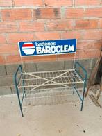 Vintage rek Baroclem accu / batterijen, Verzamelen, Ophalen, Gebruikt, Reclamebord