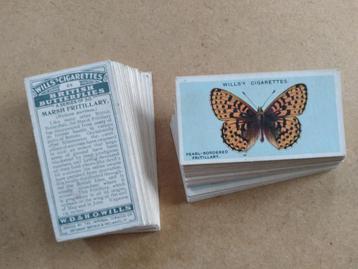 British Butterflies complete set 50 chromos vlinders 1927 beschikbaar voor biedingen