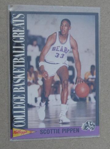1992 Scottie Pippen Kellog's College BBall greats 17/18 RARE beschikbaar voor biedingen