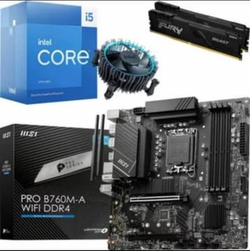 Intel Core i5-12400f / MSI PRO B760M-A WIFI beschikbaar voor biedingen
