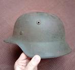 Casque combat allemand original Seconde GM M42 HKP66, Collections, Enlèvement ou Envoi, Armée de terre, Casque ou Béret