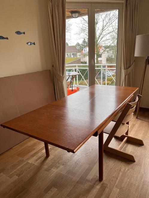 Deense vintage uitschuifbare tafel, Antiek en Kunst, Antiek | Meubels | Tafels, Ophalen