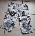 Heren - Bermuda - Coolcat - wit/zwart print - maat M(32), Cool cat, Wit, Zo goed als nieuw, Verzenden