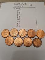 9 munten van 1 cent munthuis J van Duitsland, Ophalen of Verzenden