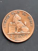 Oude munt-Leopold II - 2 Centiem- 1875 Fr- 1902 Fr (x2)-1902, Ophalen of Verzenden, Gebruikt