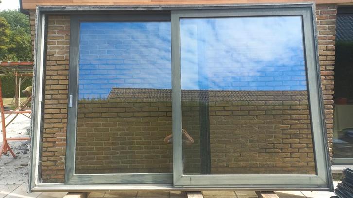 Pvc schuifraam 3400x2250, Doe-het-zelf en Bouw, Raamkozijnen en Schuifdeuren, Gebruikt, Raamkozijn, Kunststof, 150 tot 225 cm