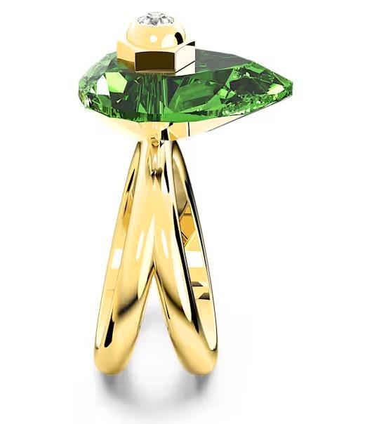 Swarovski Numina Ring Pear cut, Green, Gold-tone plated ., Bijoux, Sacs & Beauté, Bagues, Neuf, Femme, Vert, Or, Avec cristal