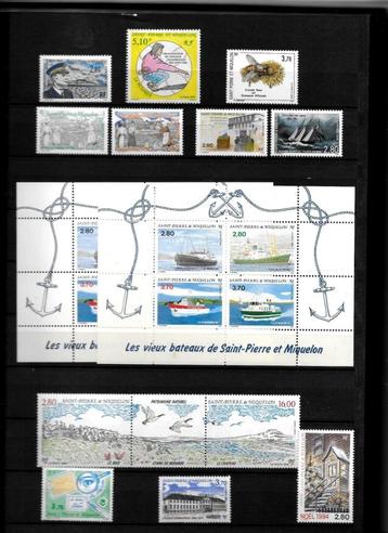 POSTZEGELS VAN SAINT PIERRE & MIQUELON beschikbaar voor biedingen