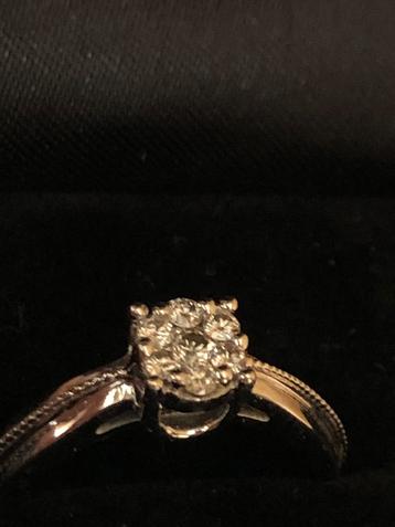 Ring 18Kt wit Goud met diamanten NIEUW! beschikbaar voor biedingen