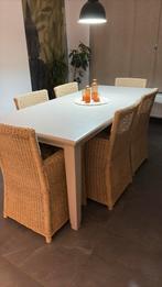 Compleet tafel en stoelen, Huis en Inrichting, Ophalen, Gebruikt, Landelijk